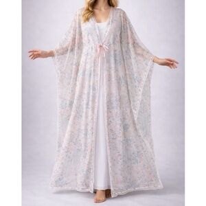 Selkie Silk Butterfly Babysitter Lace Trim Poncho